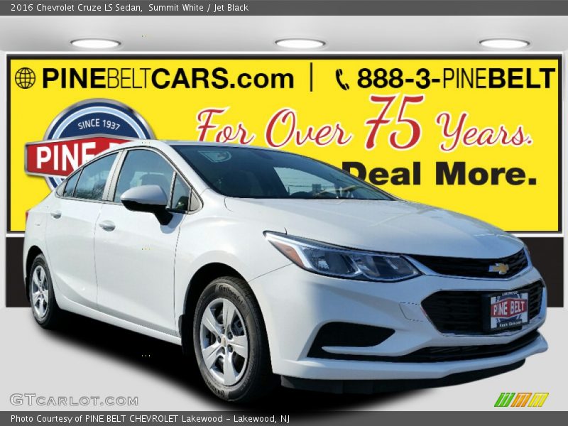 Summit White / Jet Black 2016 Chevrolet Cruze LS Sedan