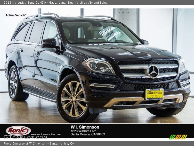 Lunar Blue Metallic / Almond Beige 2013 Mercedes-Benz GL 450 4Matic