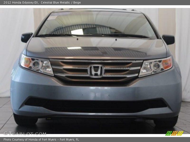 Celestial Blue Metallic / Beige 2012 Honda Odyssey EX