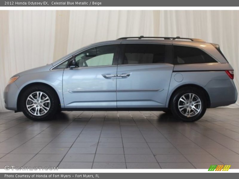Celestial Blue Metallic / Beige 2012 Honda Odyssey EX