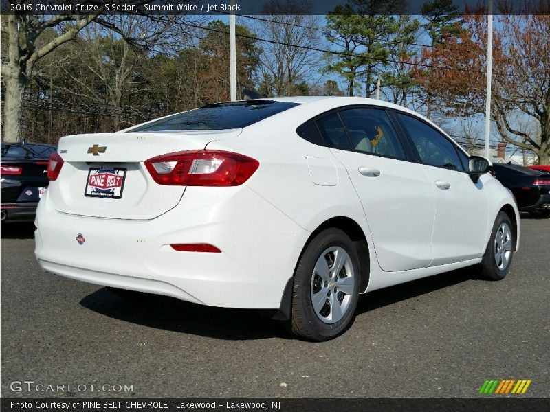 Summit White / Jet Black 2016 Chevrolet Cruze LS Sedan