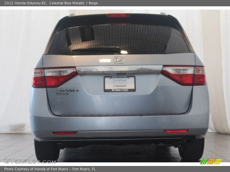 Celestial Blue Metallic / Beige 2012 Honda Odyssey EX