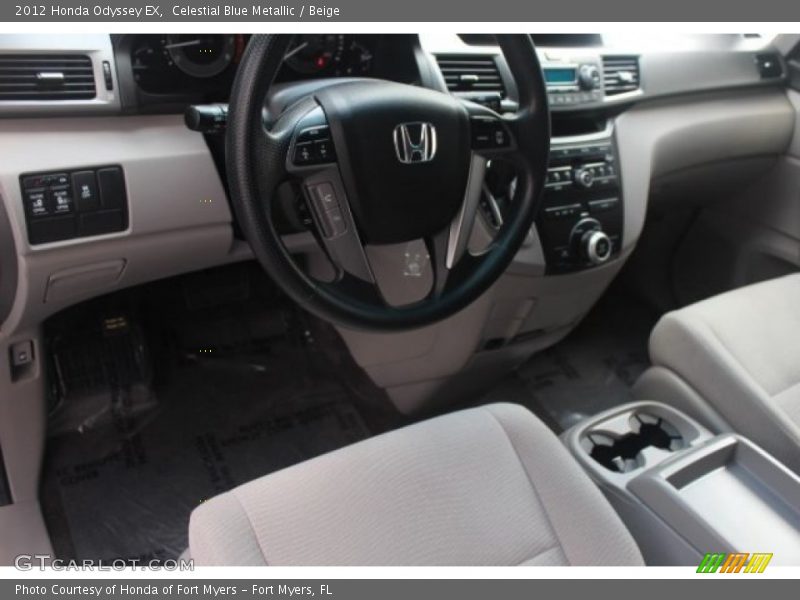 Celestial Blue Metallic / Beige 2012 Honda Odyssey EX