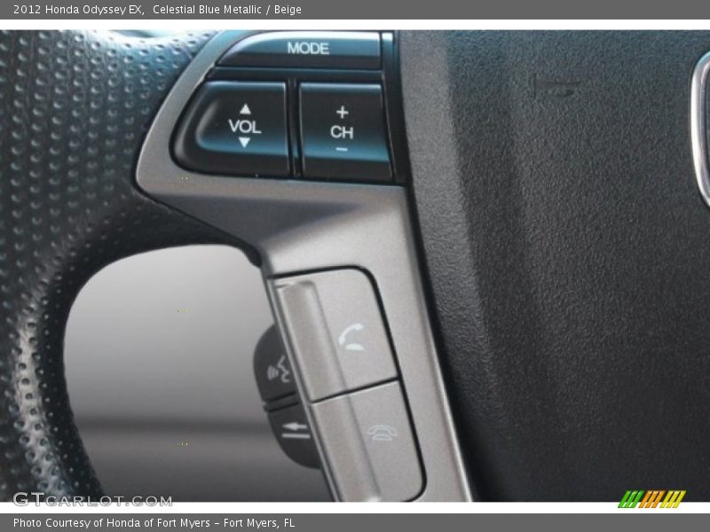 Celestial Blue Metallic / Beige 2012 Honda Odyssey EX