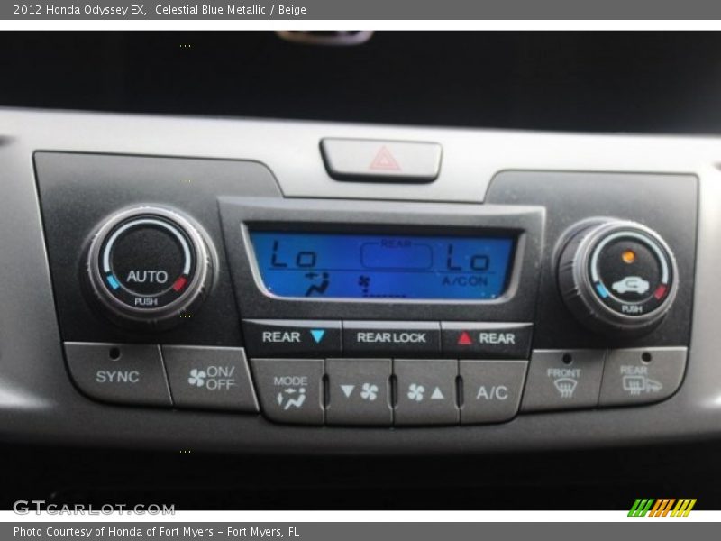 Celestial Blue Metallic / Beige 2012 Honda Odyssey EX