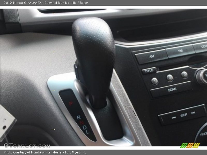 Celestial Blue Metallic / Beige 2012 Honda Odyssey EX