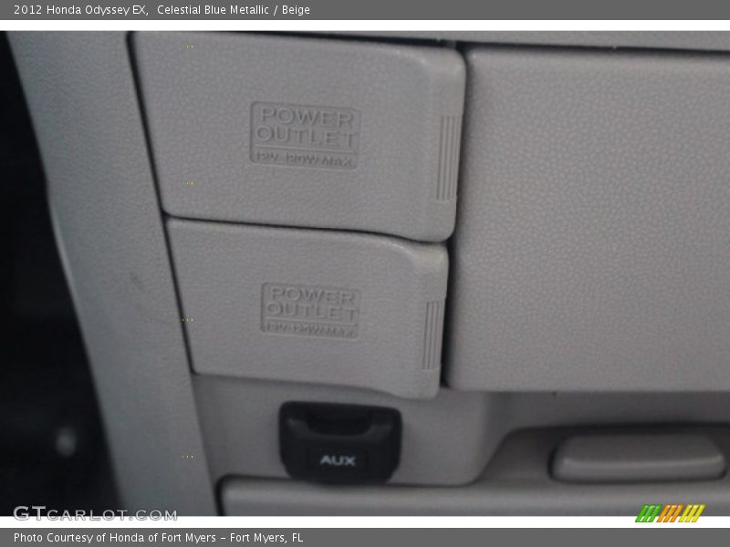 Celestial Blue Metallic / Beige 2012 Honda Odyssey EX