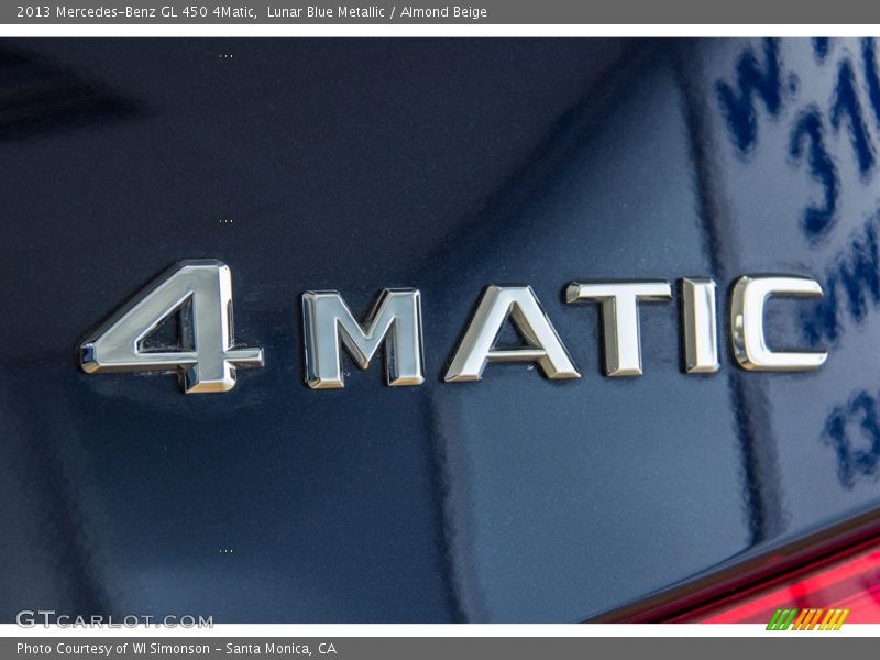 Lunar Blue Metallic / Almond Beige 2013 Mercedes-Benz GL 450 4Matic