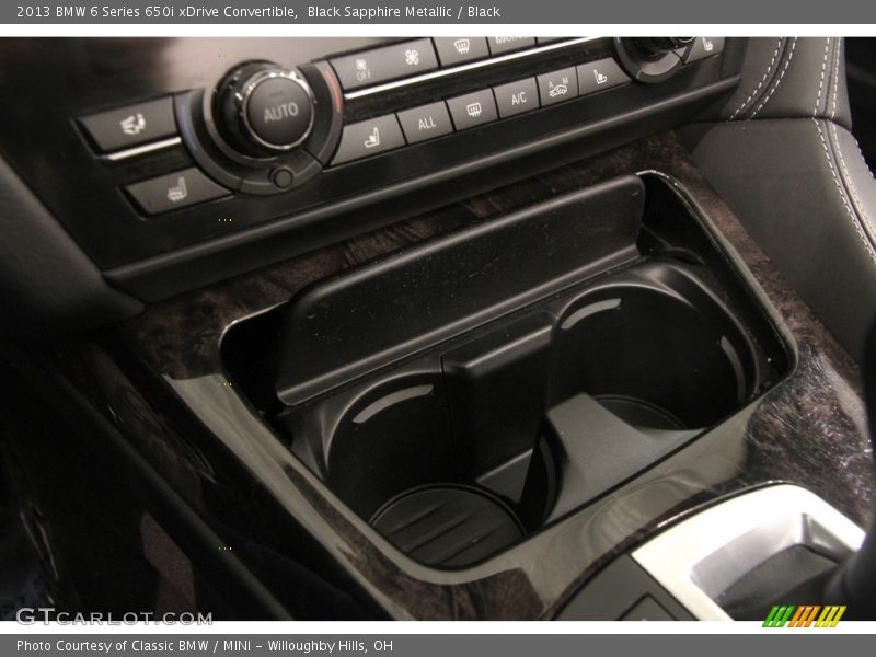Black Sapphire Metallic / Black 2013 BMW 6 Series 650i xDrive Convertible