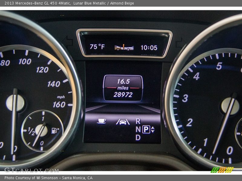 Lunar Blue Metallic / Almond Beige 2013 Mercedes-Benz GL 450 4Matic