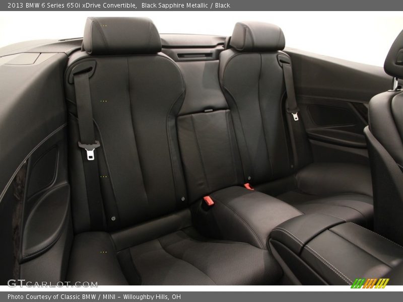 Black Sapphire Metallic / Black 2013 BMW 6 Series 650i xDrive Convertible