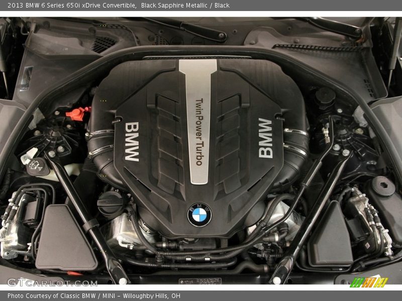 Black Sapphire Metallic / Black 2013 BMW 6 Series 650i xDrive Convertible