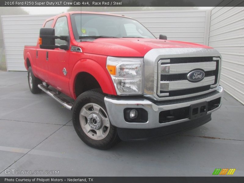 Race Red / Steel 2016 Ford F250 Super Duty XLT Crew Cab 4x4