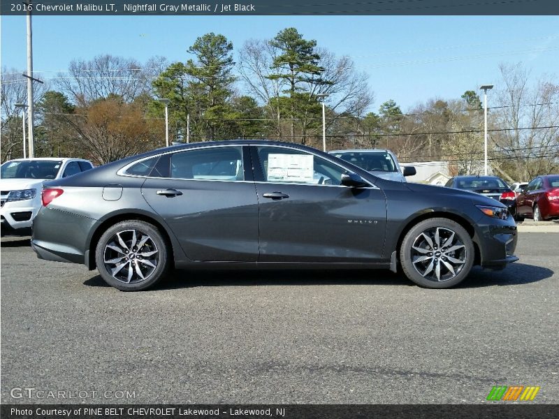Nightfall Gray Metallic / Jet Black 2016 Chevrolet Malibu LT