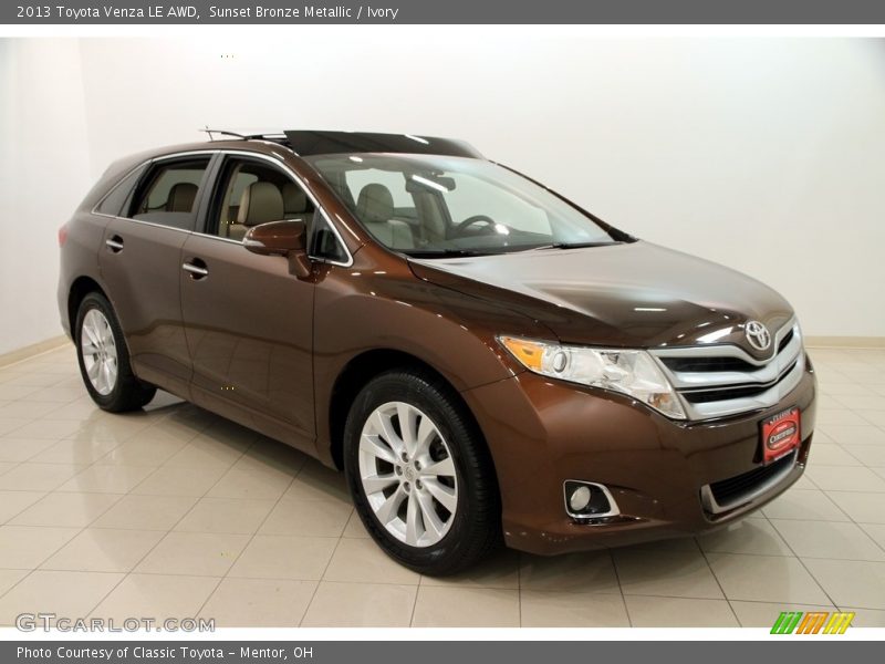 Sunset Bronze Metallic / Ivory 2013 Toyota Venza LE AWD
