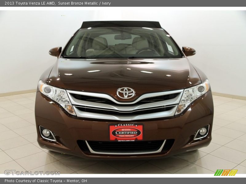 Sunset Bronze Metallic / Ivory 2013 Toyota Venza LE AWD