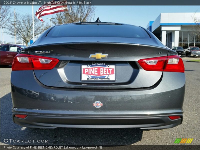 Nightfall Gray Metallic / Jet Black 2016 Chevrolet Malibu LT