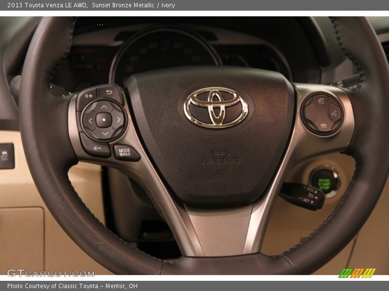 Sunset Bronze Metallic / Ivory 2013 Toyota Venza LE AWD