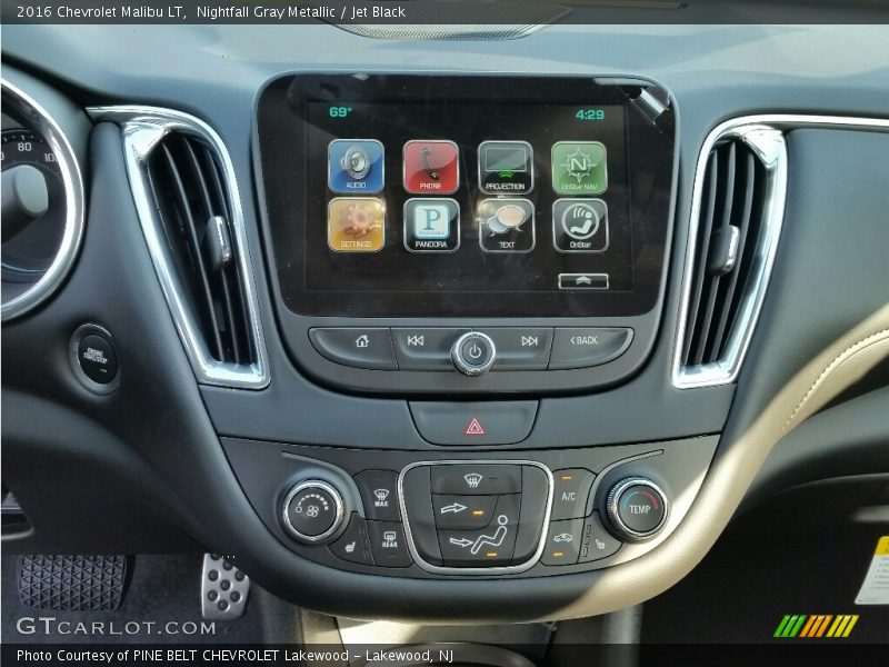 Nightfall Gray Metallic / Jet Black 2016 Chevrolet Malibu LT