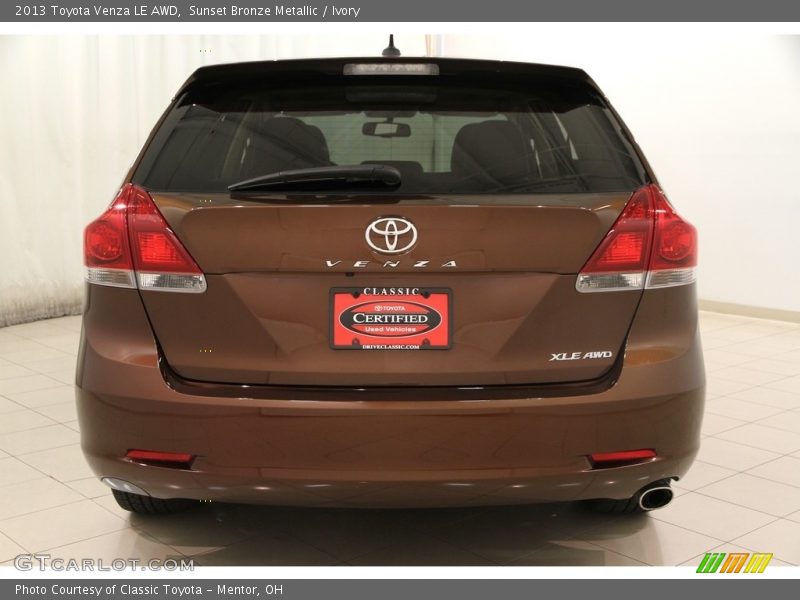 Sunset Bronze Metallic / Ivory 2013 Toyota Venza LE AWD