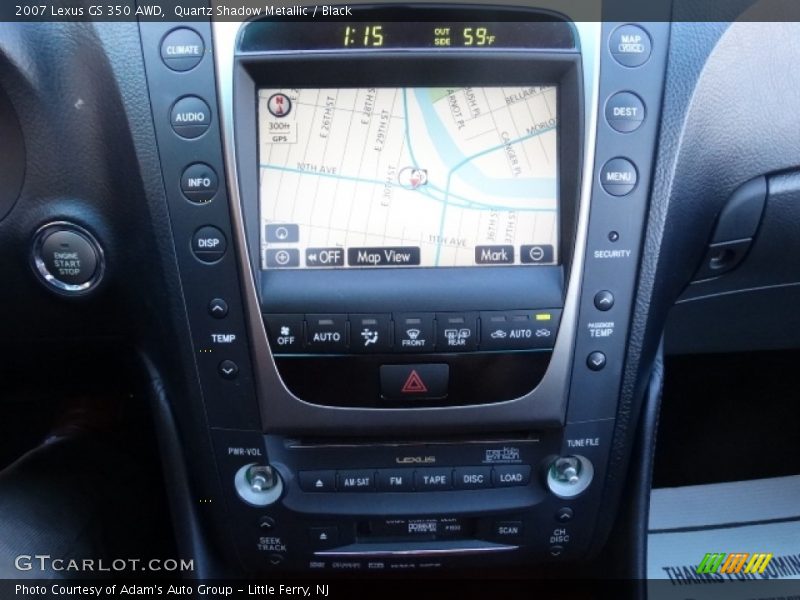 Quartz Shadow Metallic / Black 2007 Lexus GS 350 AWD