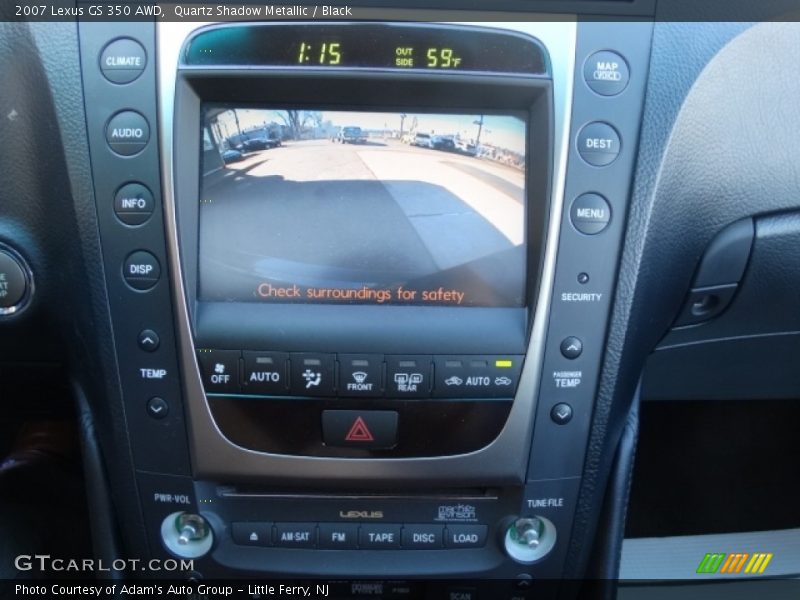 Quartz Shadow Metallic / Black 2007 Lexus GS 350 AWD