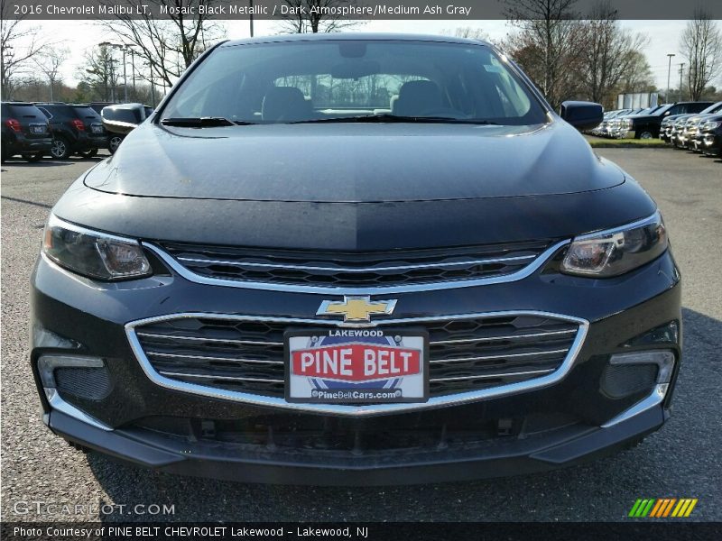 Mosaic Black Metallic / Dark Atmosphere/Medium Ash Gray 2016 Chevrolet Malibu LT