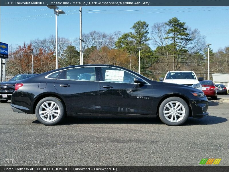 Mosaic Black Metallic / Dark Atmosphere/Medium Ash Gray 2016 Chevrolet Malibu LT