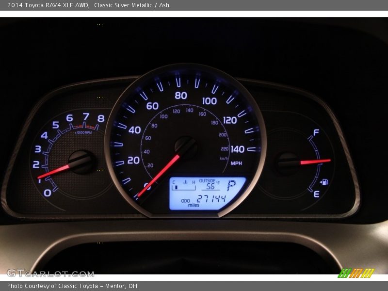 Classic Silver Metallic / Ash 2014 Toyota RAV4 XLE AWD