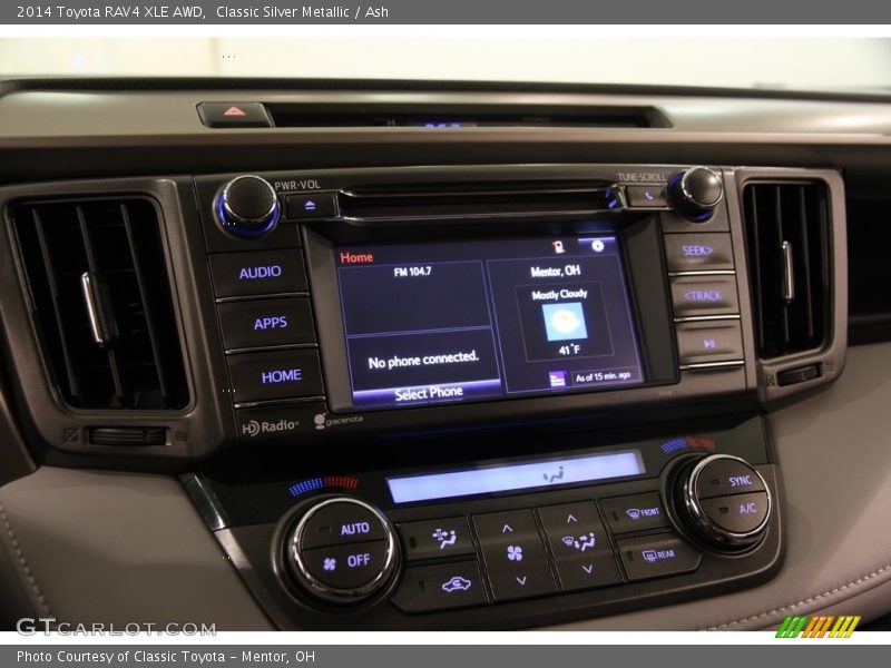 Classic Silver Metallic / Ash 2014 Toyota RAV4 XLE AWD