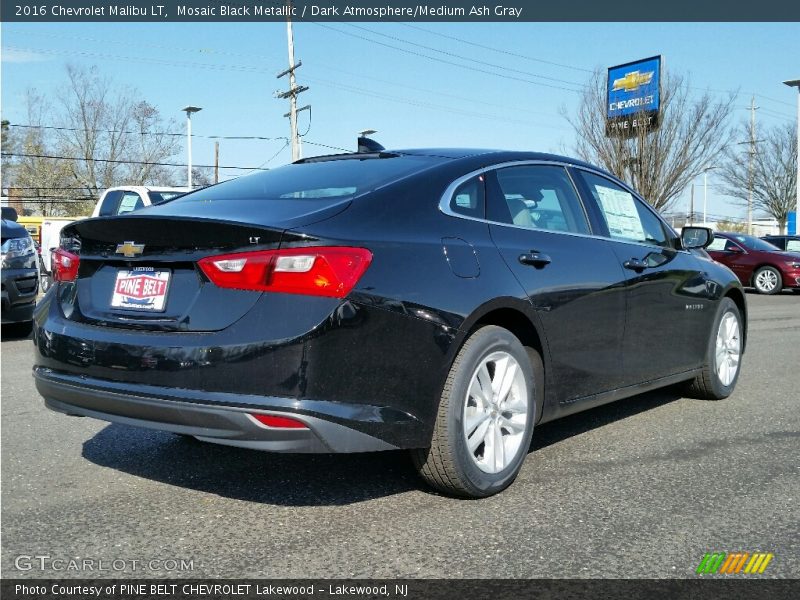 Mosaic Black Metallic / Dark Atmosphere/Medium Ash Gray 2016 Chevrolet Malibu LT