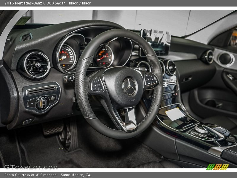 Black / Black 2016 Mercedes-Benz C 300 Sedan