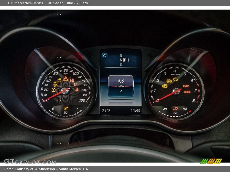 Black / Black 2016 Mercedes-Benz C 300 Sedan