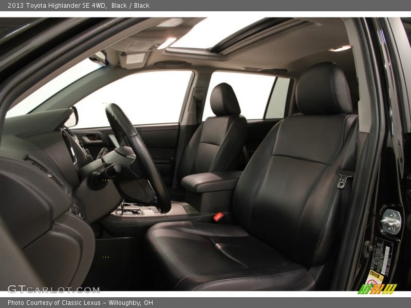 Black / Black 2013 Toyota Highlander SE 4WD