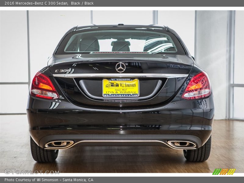 Black / Black 2016 Mercedes-Benz C 300 Sedan