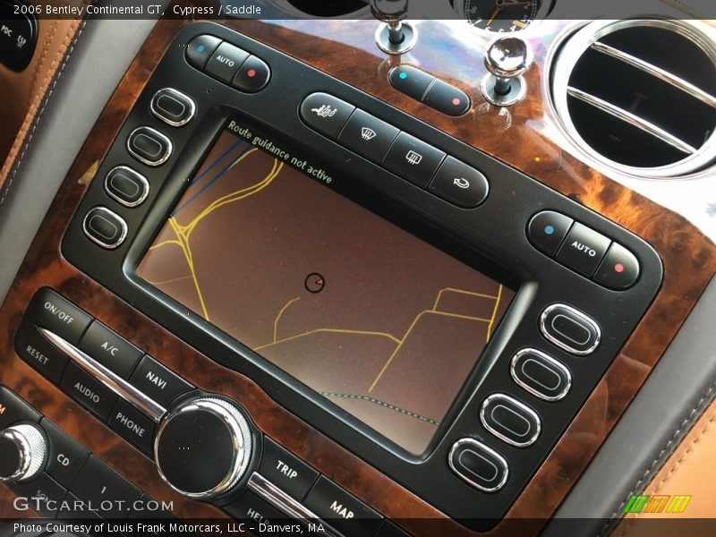 Navigation of 2006 Continental GT 