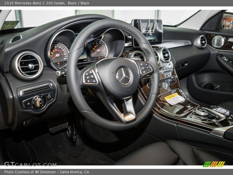 Black / Black 2016 Mercedes-Benz C 300 Sedan
