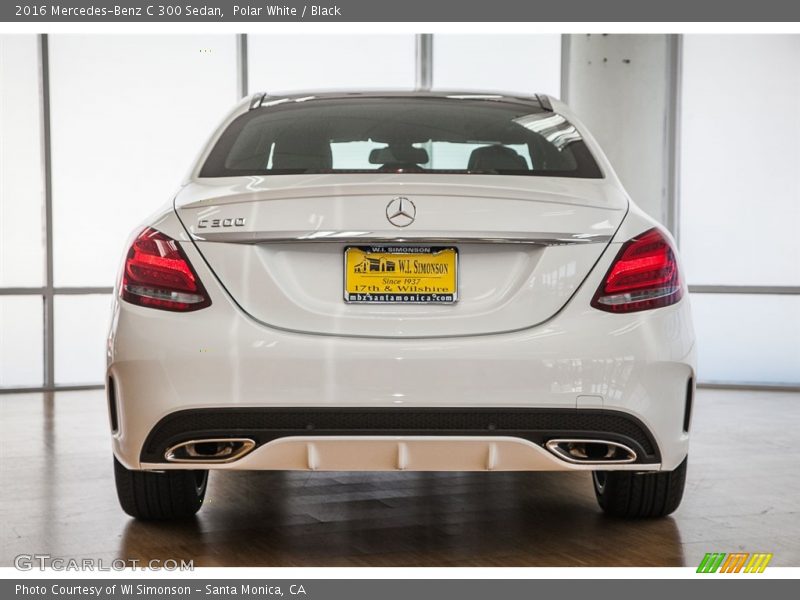 Polar White / Black 2016 Mercedes-Benz C 300 Sedan