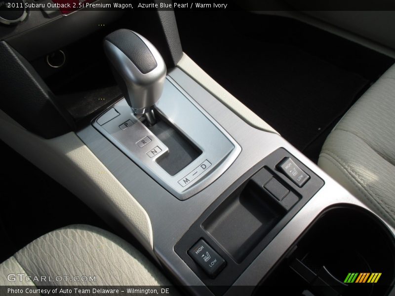 Azurite Blue Pearl / Warm Ivory 2011 Subaru Outback 2.5i Premium Wagon