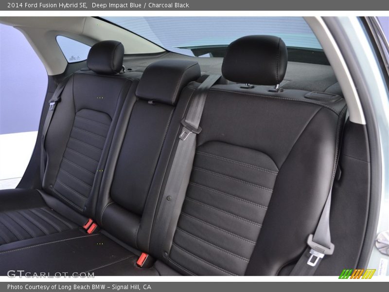 Deep Impact Blue / Charcoal Black 2014 Ford Fusion Hybrid SE