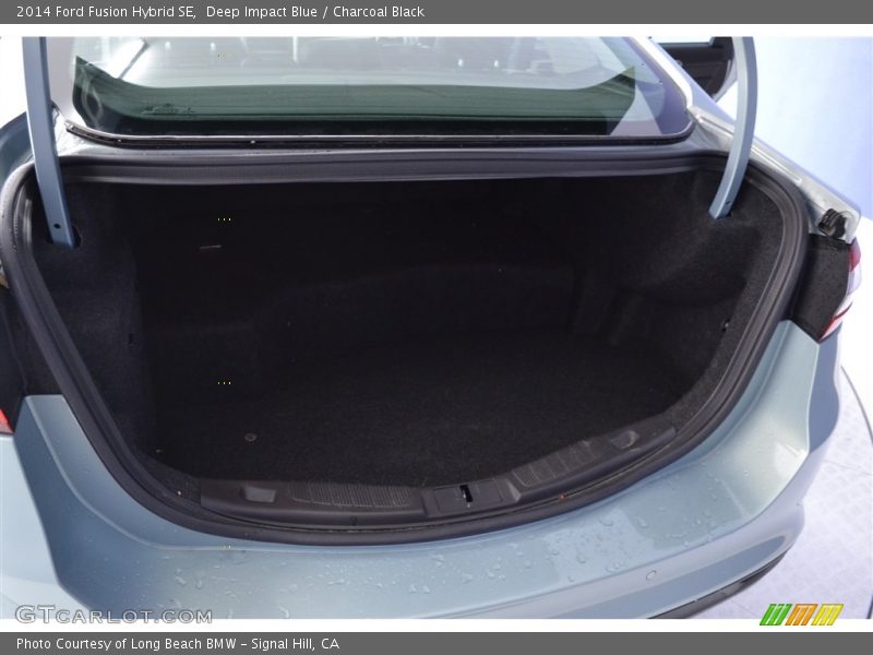 Deep Impact Blue / Charcoal Black 2014 Ford Fusion Hybrid SE