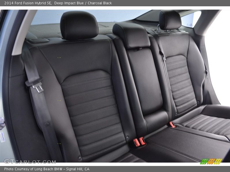 Deep Impact Blue / Charcoal Black 2014 Ford Fusion Hybrid SE