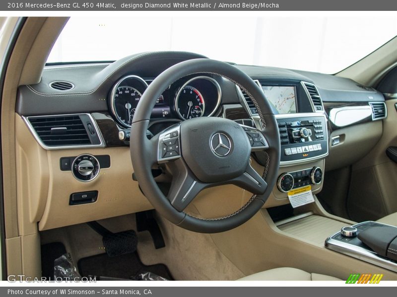 designo Diamond White Metallic / Almond Beige/Mocha 2016 Mercedes-Benz GL 450 4Matic