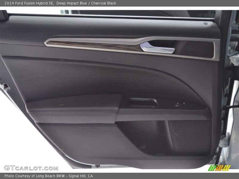 Deep Impact Blue / Charcoal Black 2014 Ford Fusion Hybrid SE