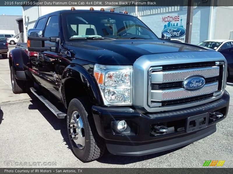 Shadow Black / Platinum Black 2016 Ford F350 Super Duty Platinum Crew Cab 4x4 DRW