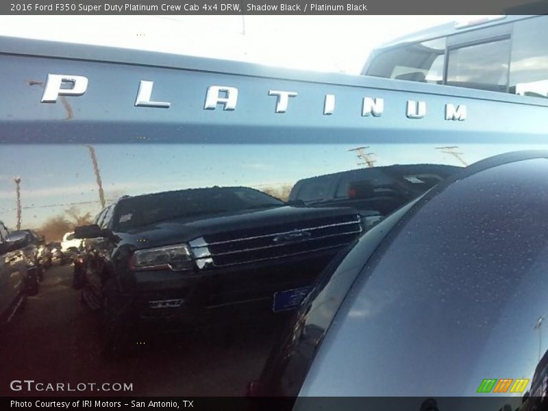 Shadow Black / Platinum Black 2016 Ford F350 Super Duty Platinum Crew Cab 4x4 DRW
