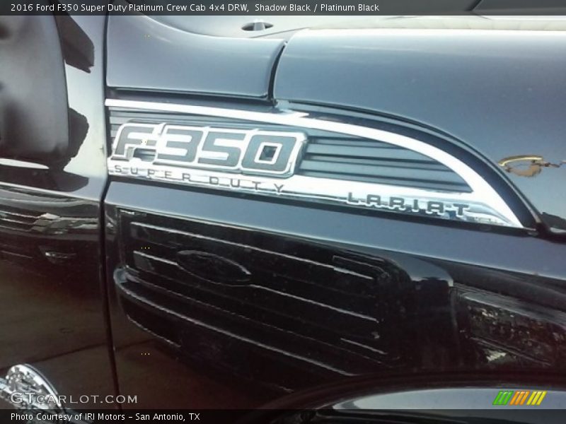 Shadow Black / Platinum Black 2016 Ford F350 Super Duty Platinum Crew Cab 4x4 DRW