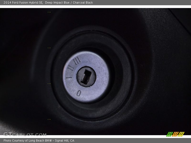 Deep Impact Blue / Charcoal Black 2014 Ford Fusion Hybrid SE