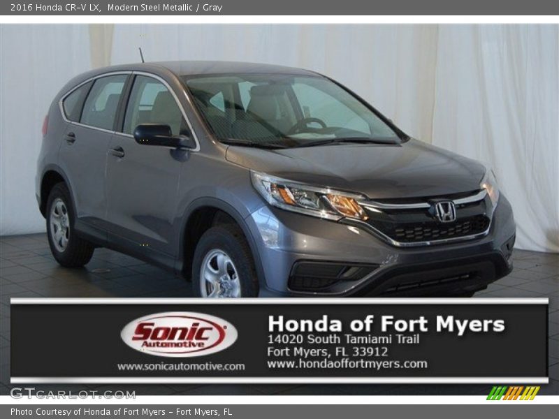 Modern Steel Metallic / Gray 2016 Honda CR-V LX