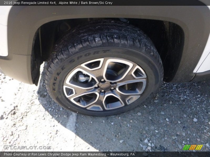 Alpine White / Bark Brown/Ski Grey 2016 Jeep Renegade Limited 4x4